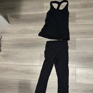 Lululemon workout set.